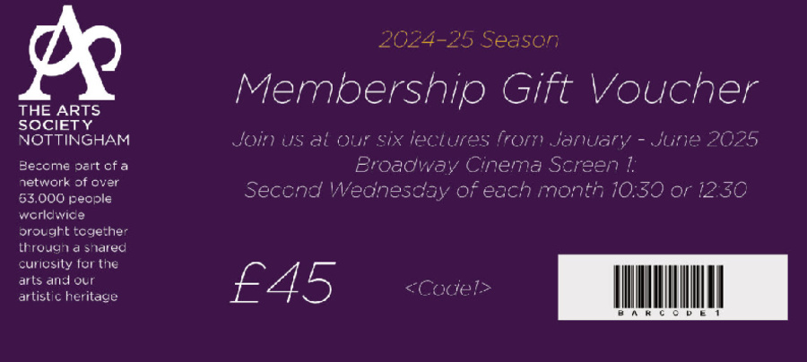 Membership Gift Voucher and Single Lecture Guest Voucher